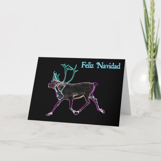 Feliz Navidad - Electric Västindiou Helgkort (Framsida)