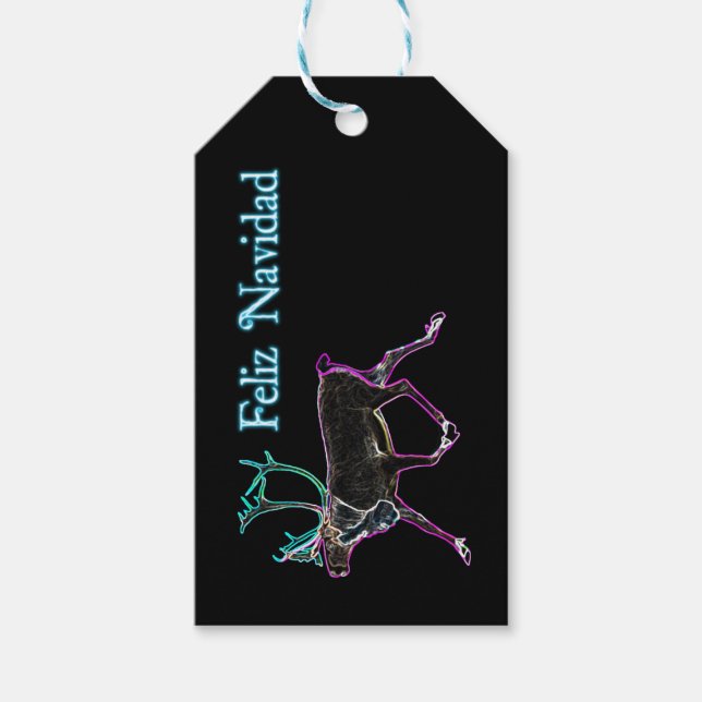 Feliz Navidad - Electric Västindiou Presentetikett (Framsidan)