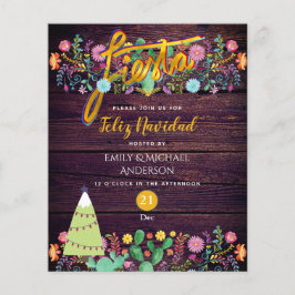 Feliz Navidad Fiesta Lila Guld Budget Cacti Folk