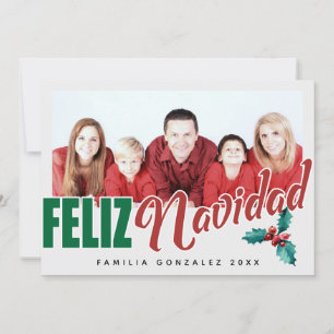 Feliz Navidad fotoram Julkort