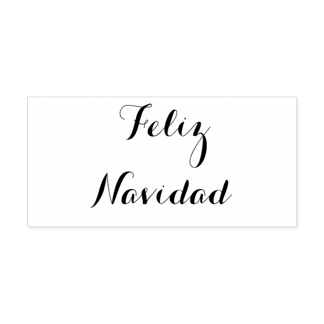 Feliz Navidad - frimärke Stämpel (Tryck)