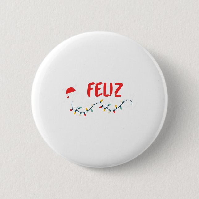 Feliz Navidad God jul Julafton Ljus Pajamas Knapp (Framsida)
