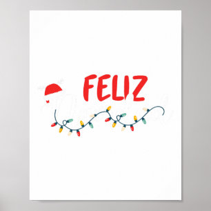 Feliz Navidad God jul Julafton Ljus Pajamas Poster