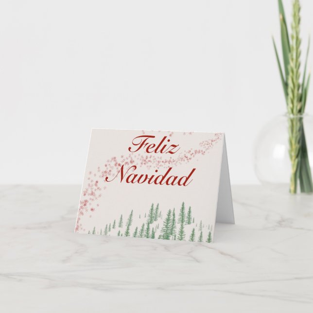 Feliz Navidad, God jul Note Cards Anteckningskort (Framsida)