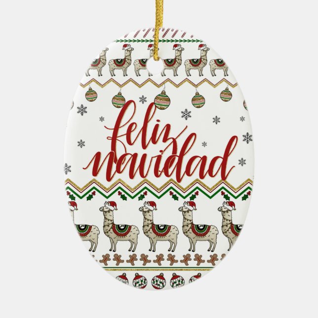Feliz Navidad / God jul Ornament (Framsidan)