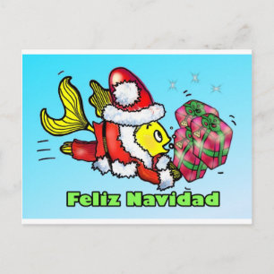 Feliz Navidad, God jul på spansk lustig cu Helg Vykort