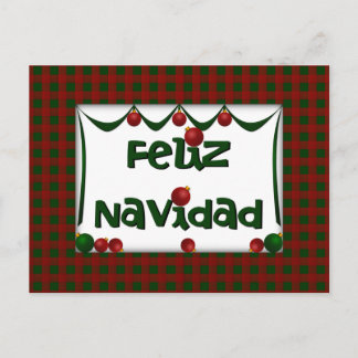 Feliz Navidad - god jul - vykort