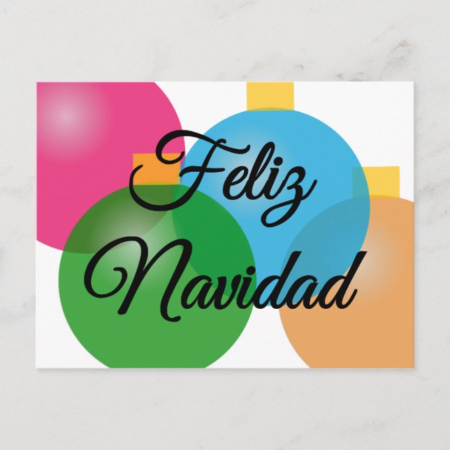 Feliz Navidad - god jul - vykort (Framsida)