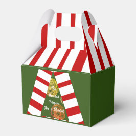 Feliz Navidad Golden Sparkles Julgran Presentaskar