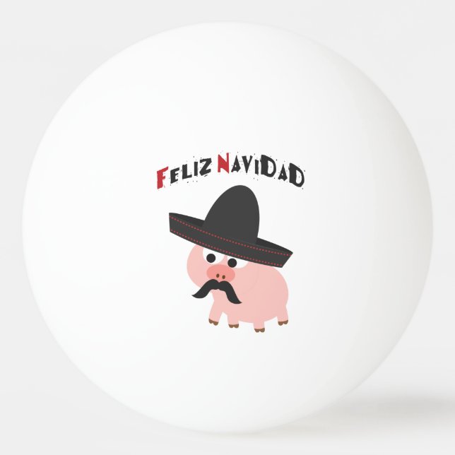 Feliz Navidad! Gris Pingisboll (Framsidan)