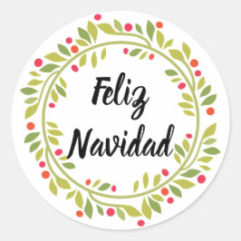 Feliz Navidad Helgdag Wandejul Runt Klistermärke
