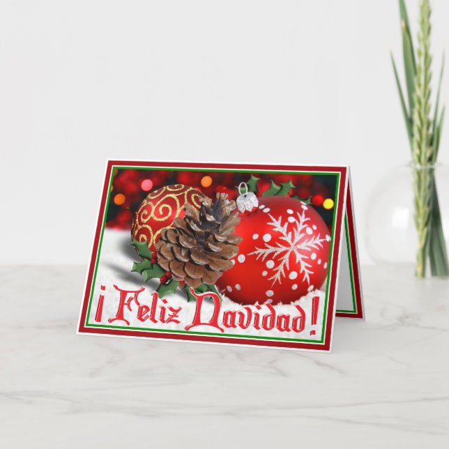 Feliz Navidad Helgkort (Framsida)