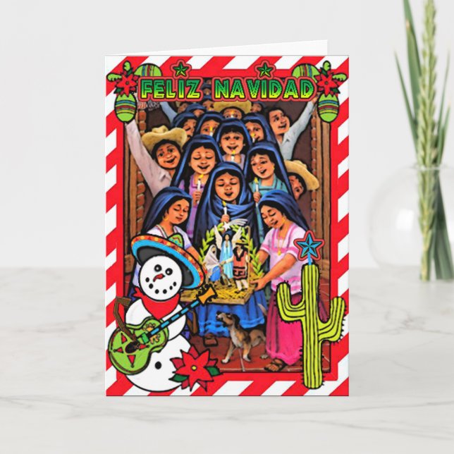 Feliz Navidad Helgkort (Framsida)