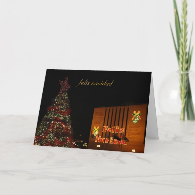 feliz navidad helgkort (Framsida)