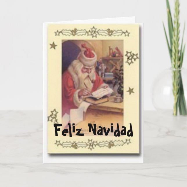 Feliz Navidad Helgkort (Framsida)