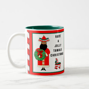 Feliz Navidad Holiday Present Två-Tonad Mugg