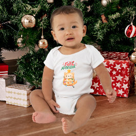 Feliz Navidad Humor Cat jul T Shirt