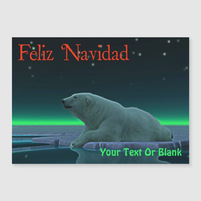Feliz Navidad - Ice Kant Polar Bear (Framsida)