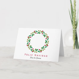 Feliz Navidad - icke-fotokort för Helgdag Helgkort