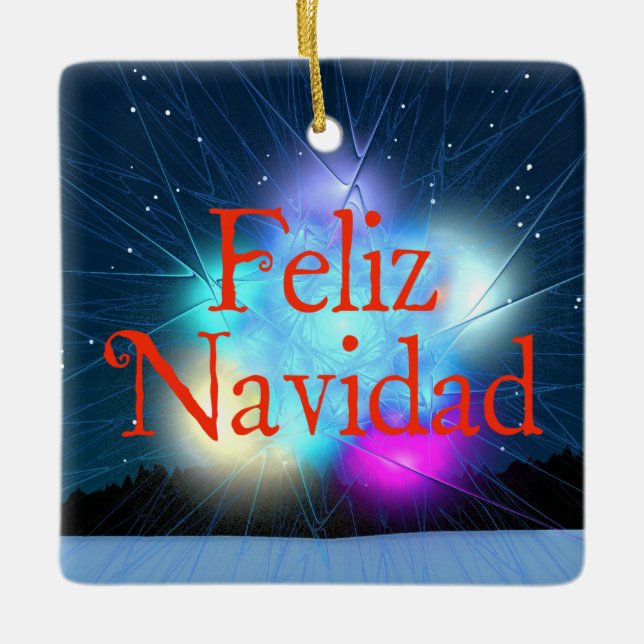 Feliz Navidad - Jack Frost Julgransprydnad Keramik (Framsida)