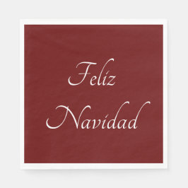 Feliz Navidad jul Festive Fiesta Red Pappersservett