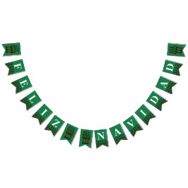 Feliz Navidad jul Fiesta Party Bunting Flagga