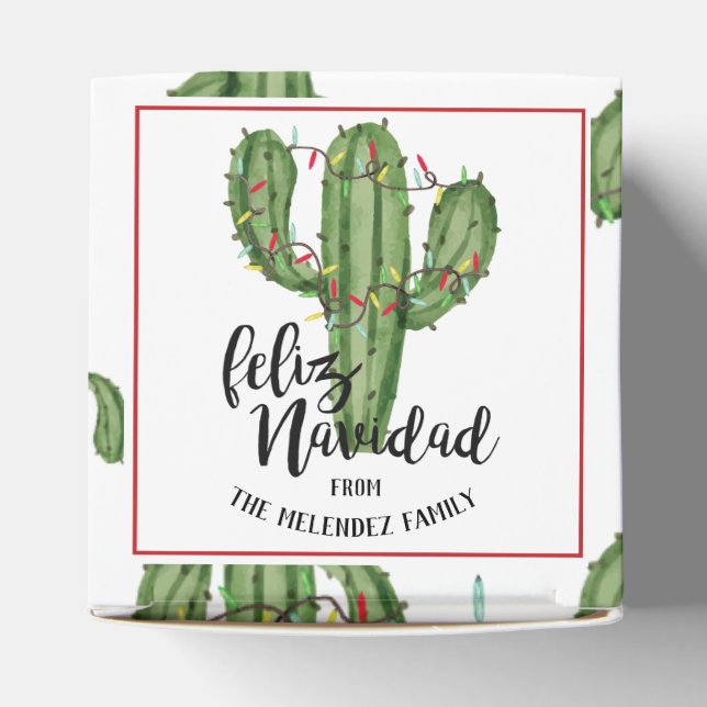 Feliz Navidad jul Gift Box Presentaskar (Överdel)