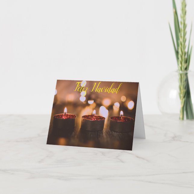 Feliz Navidad jul Kort (Framsida)