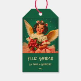 "Feliz Navidad" jul Presentetikett