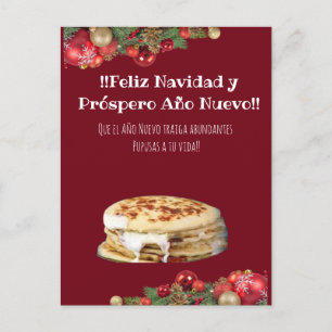 Feliz Navidad jul till el Comelón de Pupusas Vykort