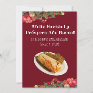 Feliz Navidad jul till el Comelón de Tamales Inbjudningar