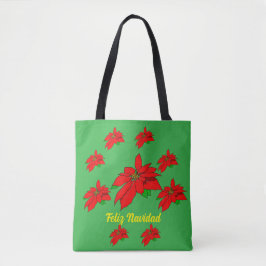 Feliz Navidad jul Tote Bag Tygkasse