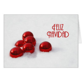 Feliz Navidad Julafton Boll Hälsningskort