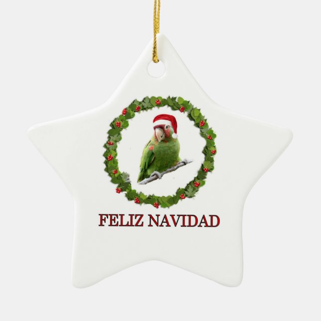 Feliz Navidad Julgransprydnad Keramik (Framsidan)
