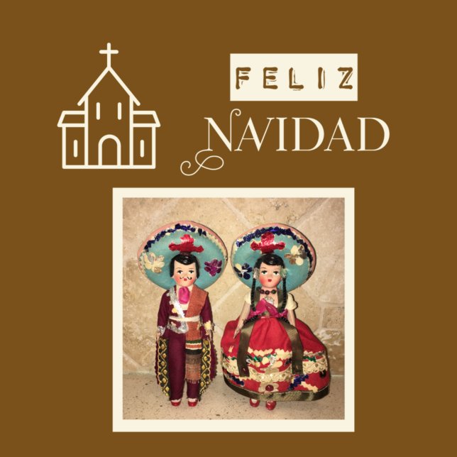Feliz Navidad julhälsningskort Kort (Skapare uppladdad)