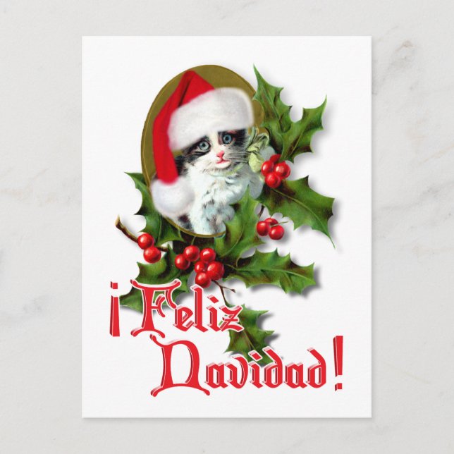Feliz Navidad - julklapp Helg Vykort (Framsida)