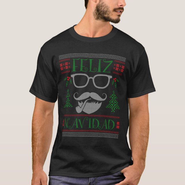 Feliz Navidad julklapp T Shirt (Framsida)