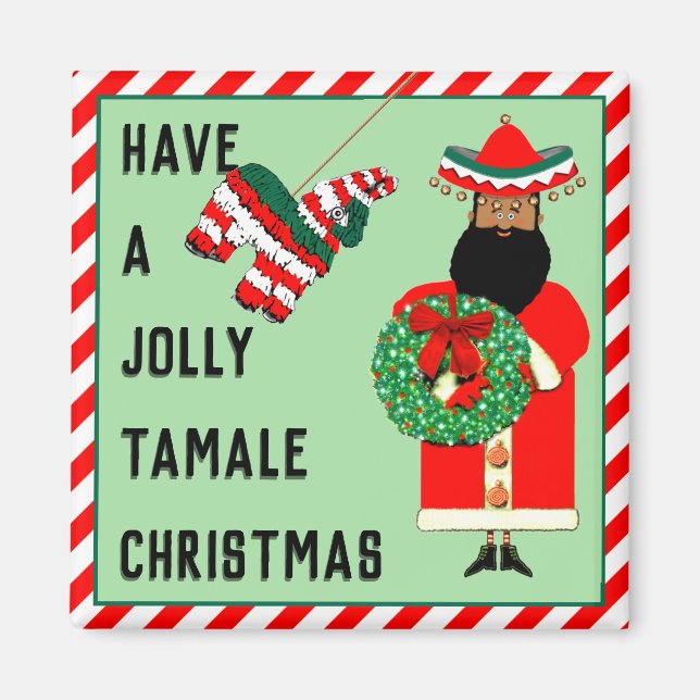 Feliz Navidad julklappar Magnet (Framsidan)