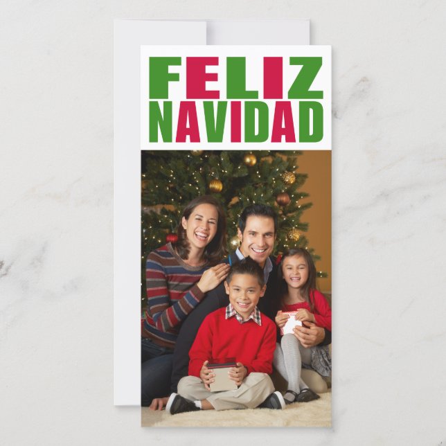 Feliz Navidad Julkort (Framsida)