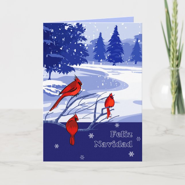 Feliz Navidad. Julkort på spanska Helgkort (Framsida)
