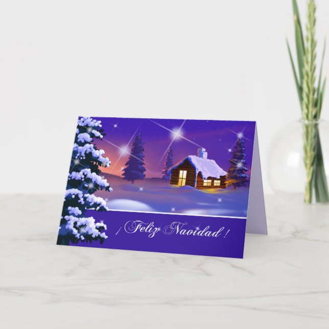 Feliz Navidad. Julkort på spanska Helgkort (Framsida)