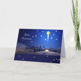 Feliz Navidad. Julkort på spanska Helgkort