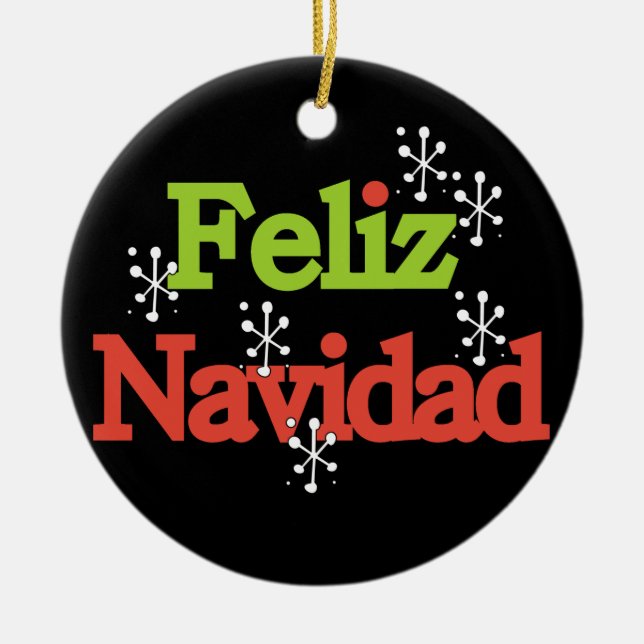 Feliz Navidad Keepsak Ornament (Framsidan)