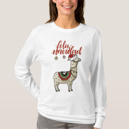 Feliz Navidad Llama Shirt T Shirt