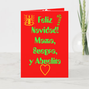 Feliz Navidad! Mamma,Suegra,y Abuelita Helgkort