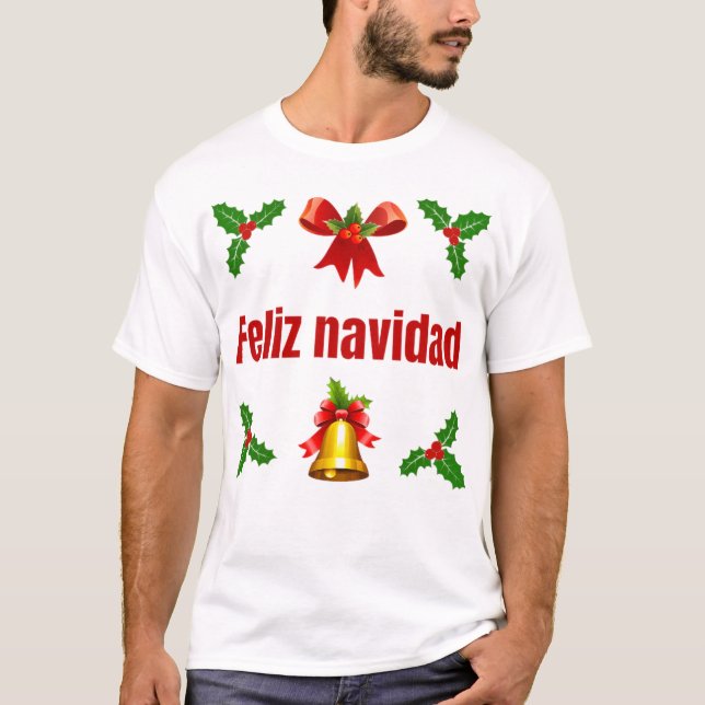 Feliz navidad - manar tshirt t shirt (Framsida)