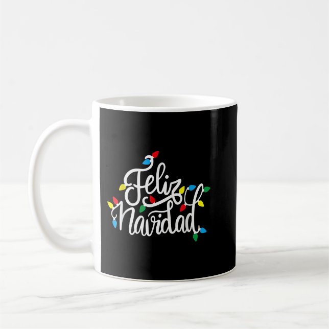 Feliz Navidad Matching Familjens spanska juljul Kaffemugg (Vänster)