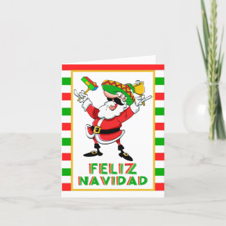 Feliz Navidad Mexico jultomten Helgkort