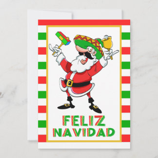 Feliz Navidad Mexico jultomten Julkort