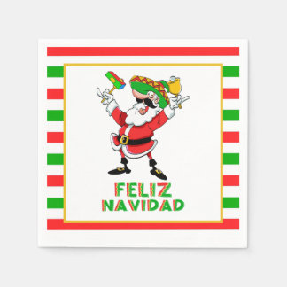 Feliz Navidad Mexico jultomten Pappersservett